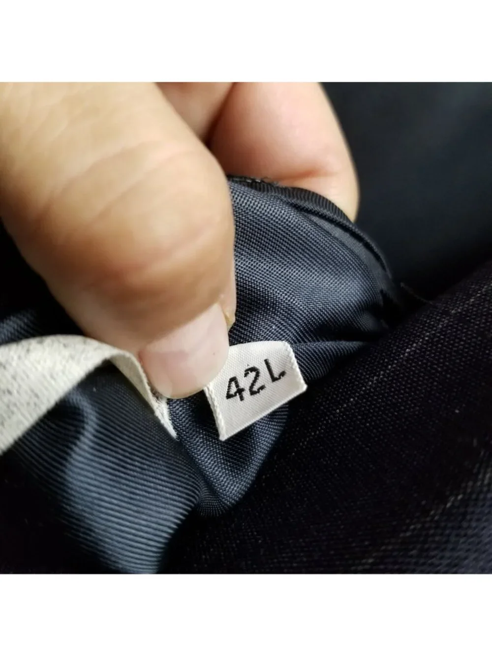 Christian Dior Jacket Mens 42L Blue Stripe 100% Wool Long Sleeve 2 Button *Read*